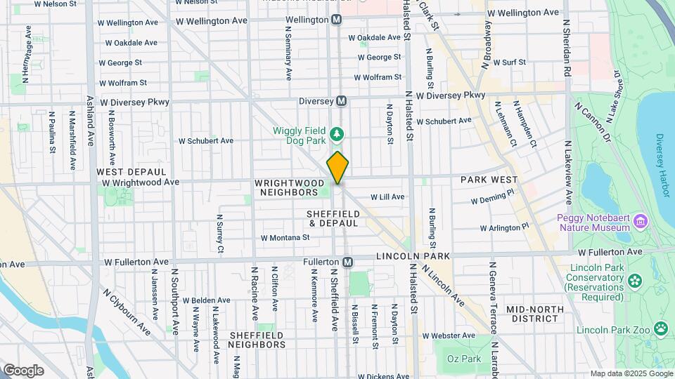 2566-2570 N Lincoln Ave Map and Location Details