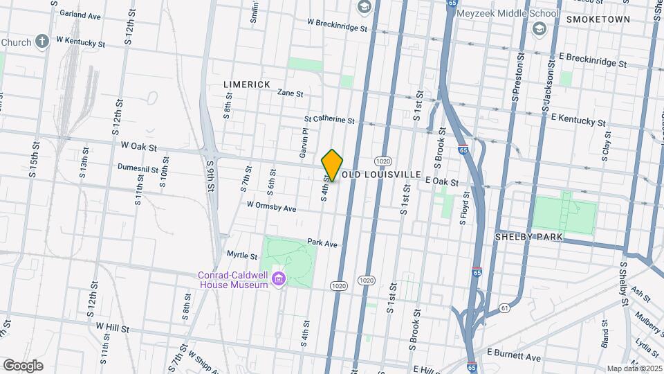 1223 S 4th St Map and Location Details