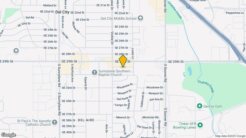 Tinker Del Village Apartments Map and Location Details