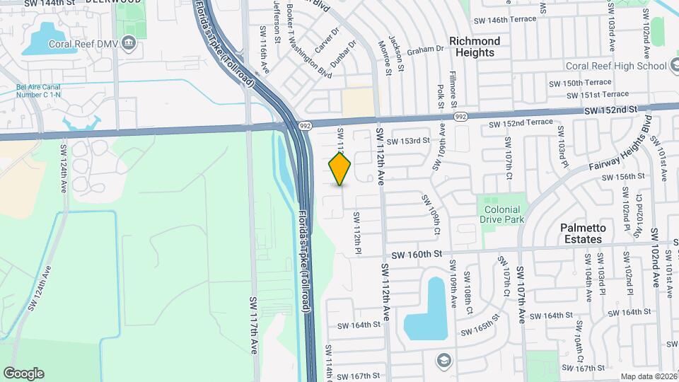 11301 SW 156th St Map and Location Details