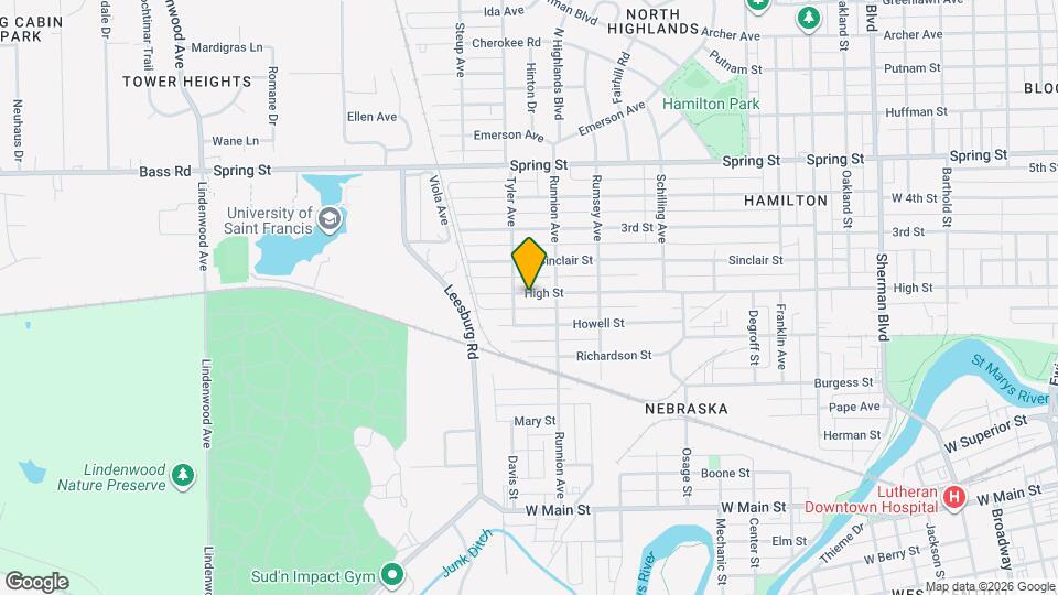 1823 High St Map and Location Details