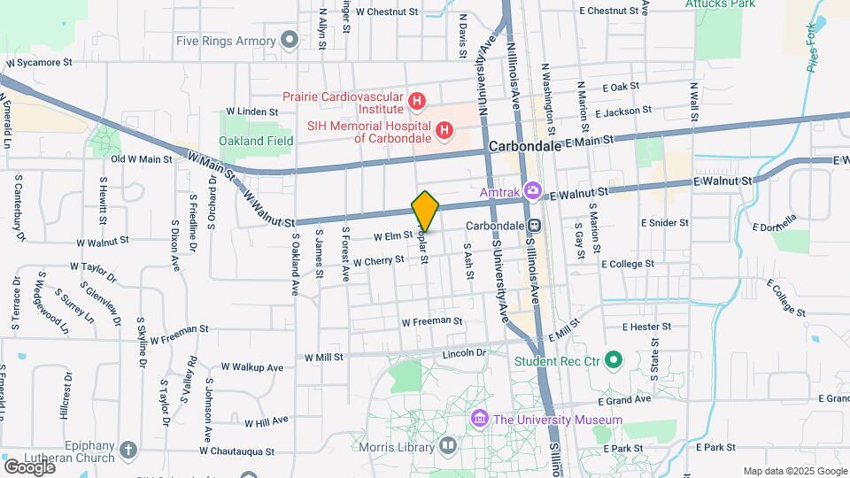 415 S Poplar St Map and Location Details