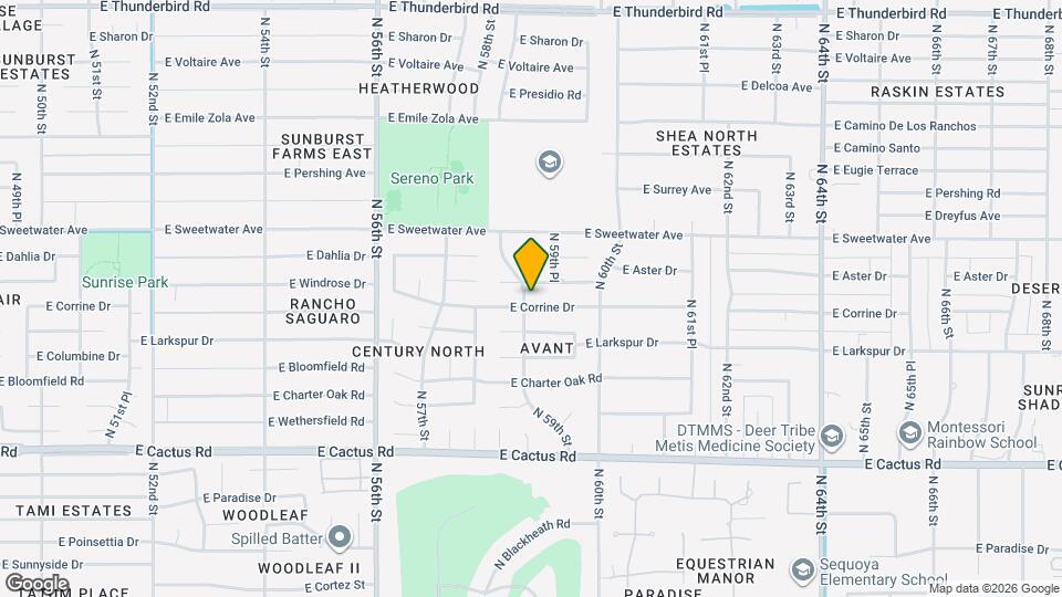 5902 E Corrine Dr Map and Location Details
