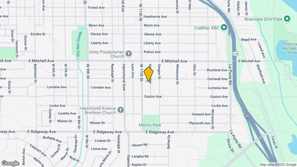 1112 Amherst Ave Map and Location Details