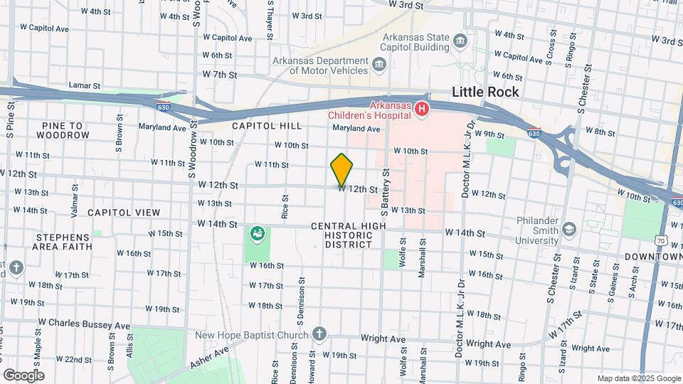 1202 S Schiller St Map and Location Details