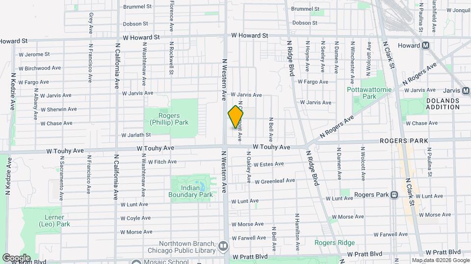 7230 N Claremont Ave, Unit 2-H Map and Location Details