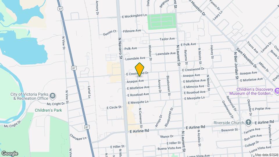 702 Anaqua Ave Map and Location Details