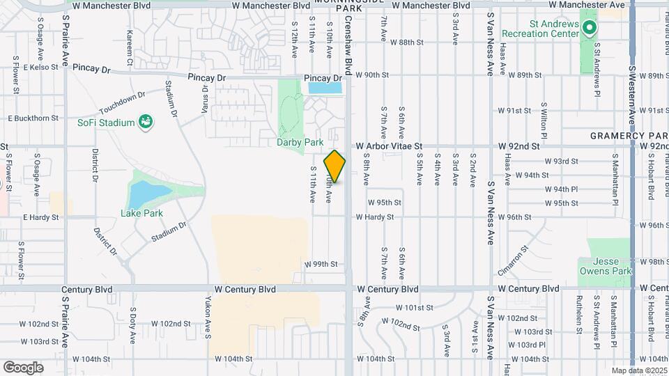 9418 S 10th Ave Map and Location Details