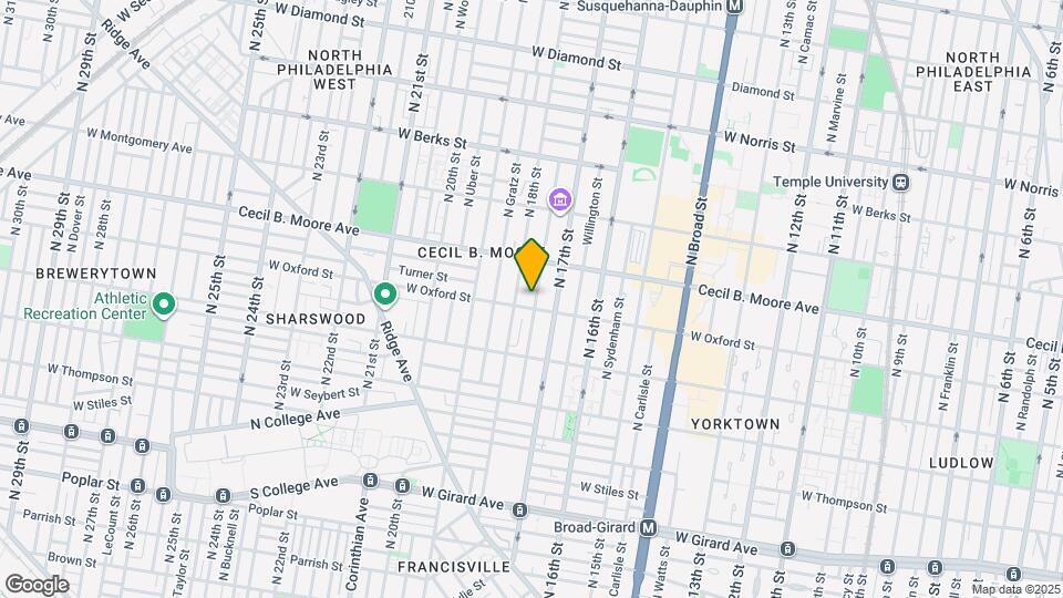 1602 N Bouvier St Map and Location Details