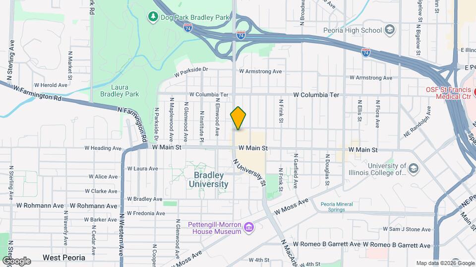 1020 N University St, Unit #1 Map and Location Details