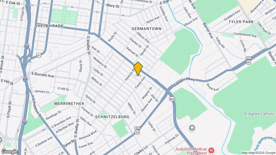 1127 Ash St Map and Location Details