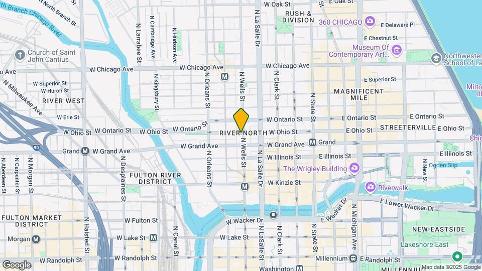 546 N Wells St Map and Location Details