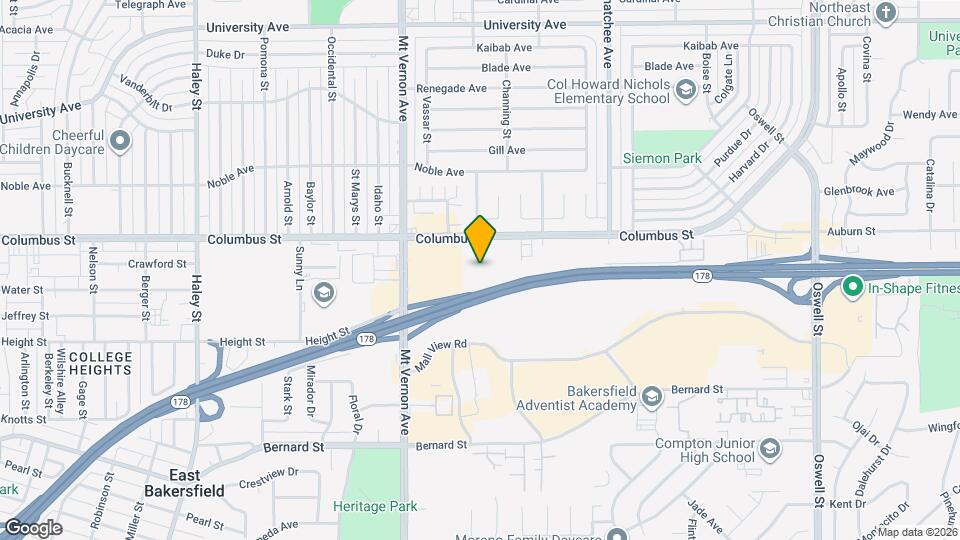 2601 Columbus St Map and Location Details