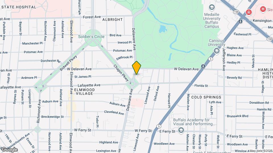 1363 Delaware Ave Map and Location Details