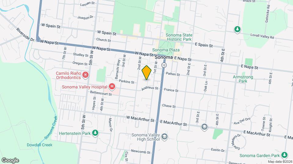 663 Spring Ln Map and Location Details