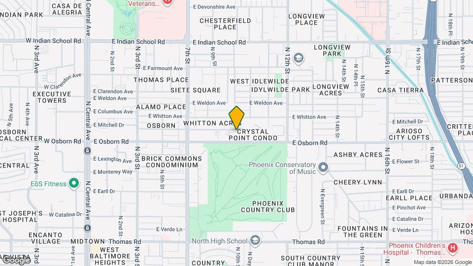 1018 E Osborn Rd Map and Location Details