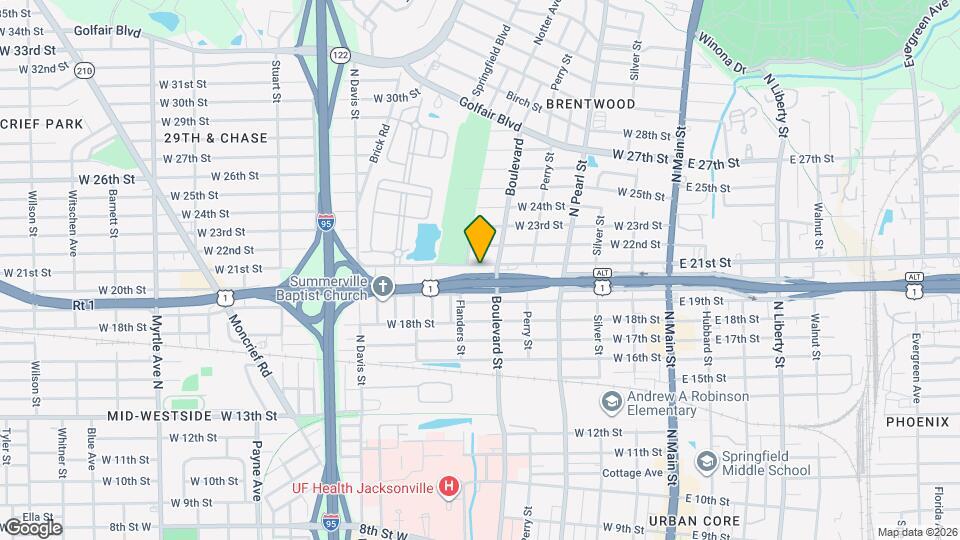 522 W 21st St Map and Location Details