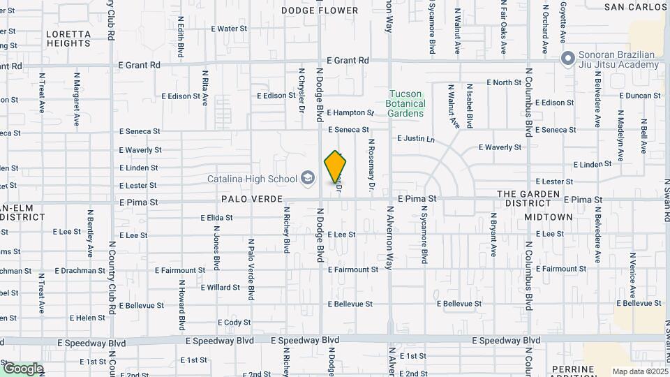 1717 N Baxter Dr Map and Location Details