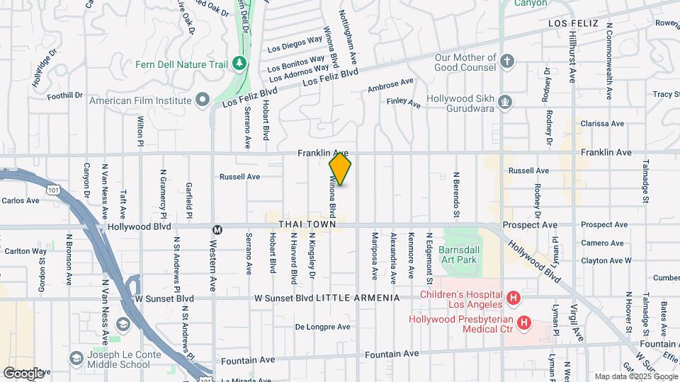 1758 Winona Blvd, Unit 1 Mapa y Detalles de la Ubicación