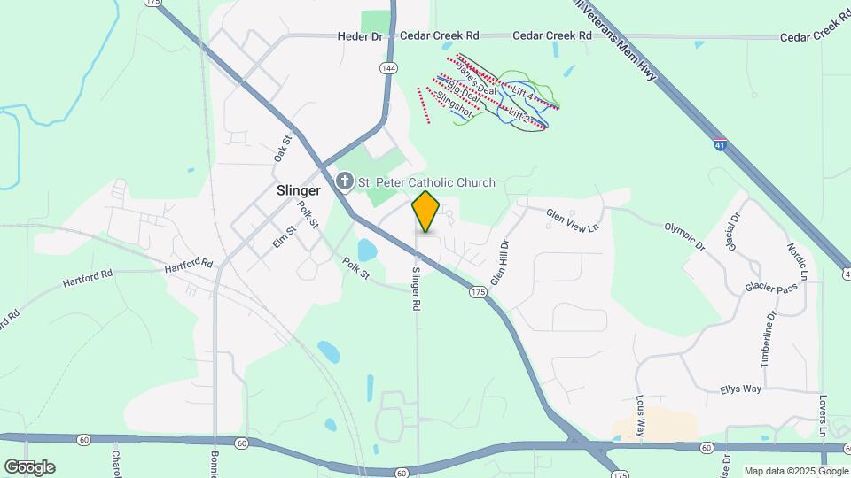 728 Cedar Bluffs Dr Map and Location Details