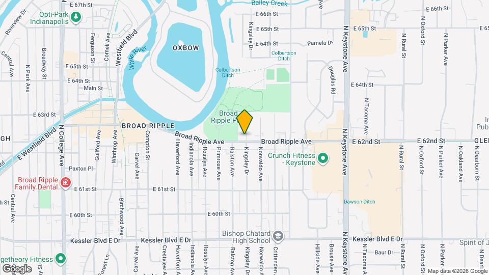 1654 Broad Ripple Ave Map and Location Details