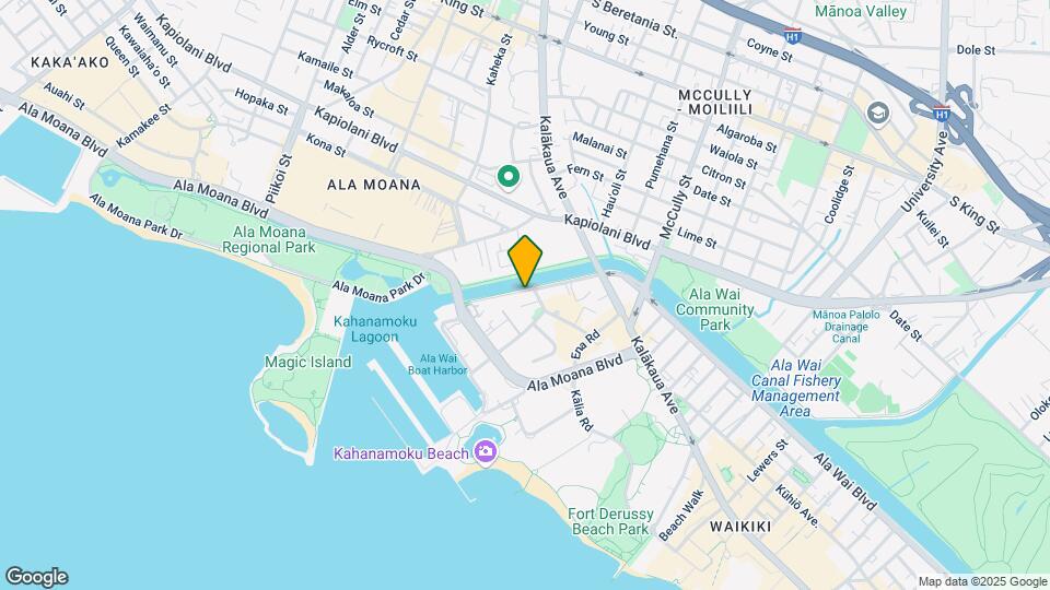 1621 Ala Wai Blvd Map and Location Details