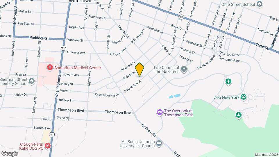 626 S Hamilton St Mapa y Detalles de la Ubicación