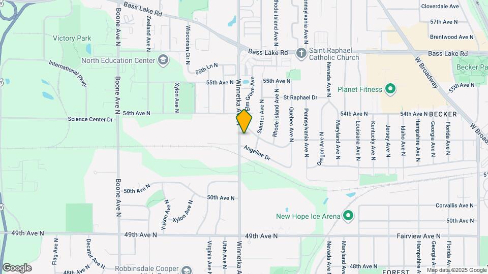 5212 Winnetka Ave N Map and Location Details