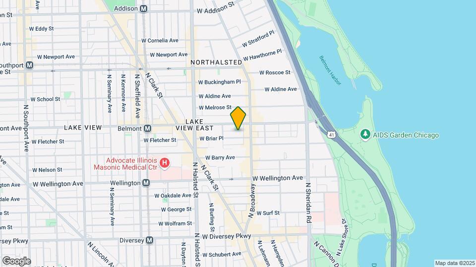 628 W Briar Pl Mapa y Detalles de la Ubicación