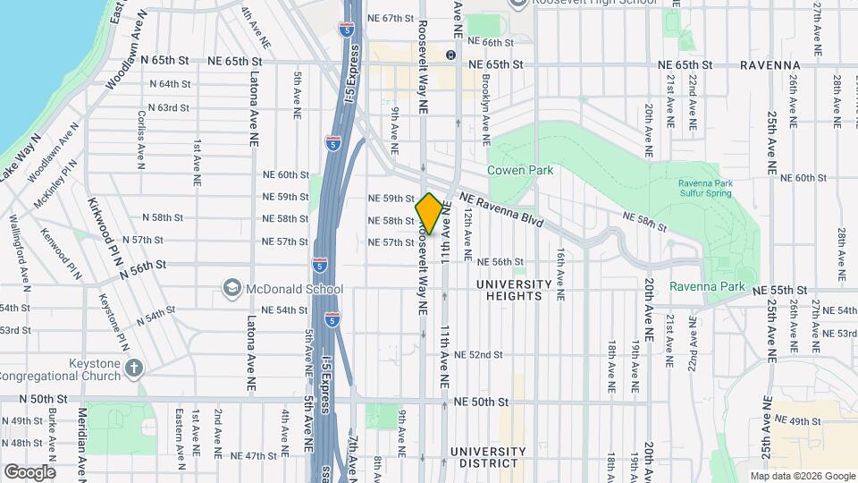 5624 Roosevelt Way NE Map and Location Details