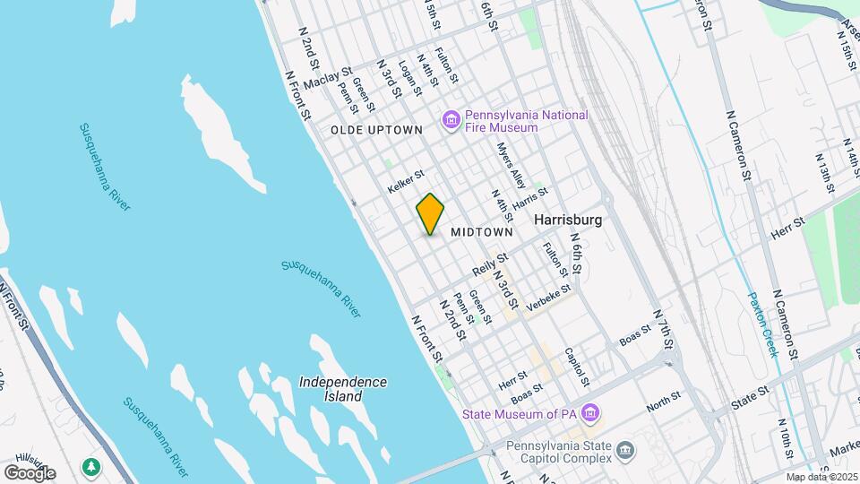 1603 Penn St, Unit 2 Map and Location Details