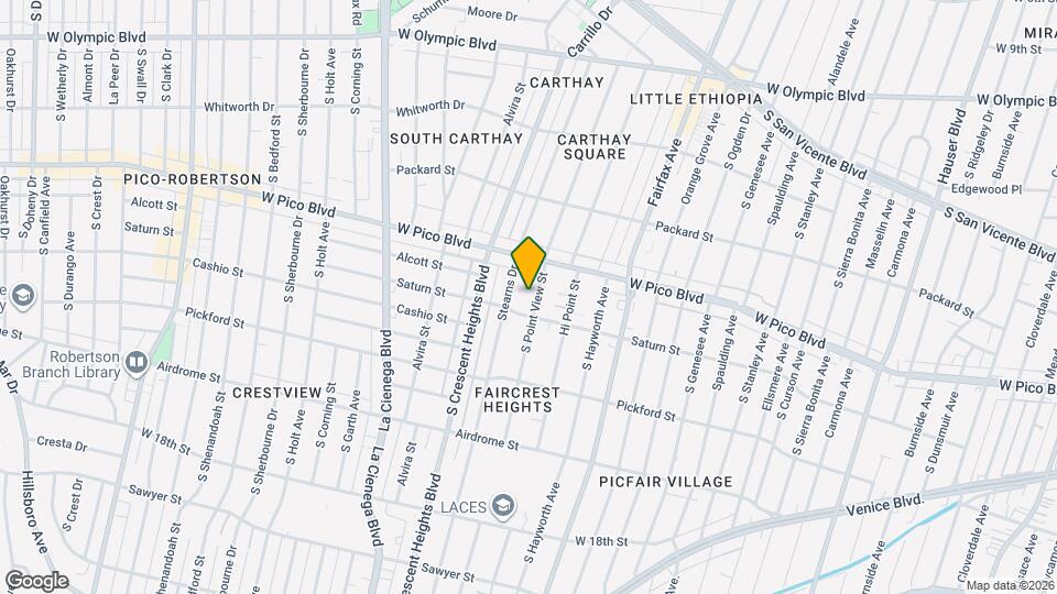 1439 S Point View St, Unit 3 Mapa y Detalles de la Ubicación