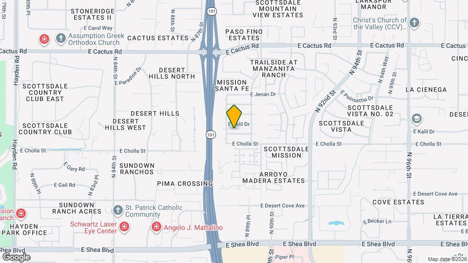 8832 E Lupine Ave Map and Location Details