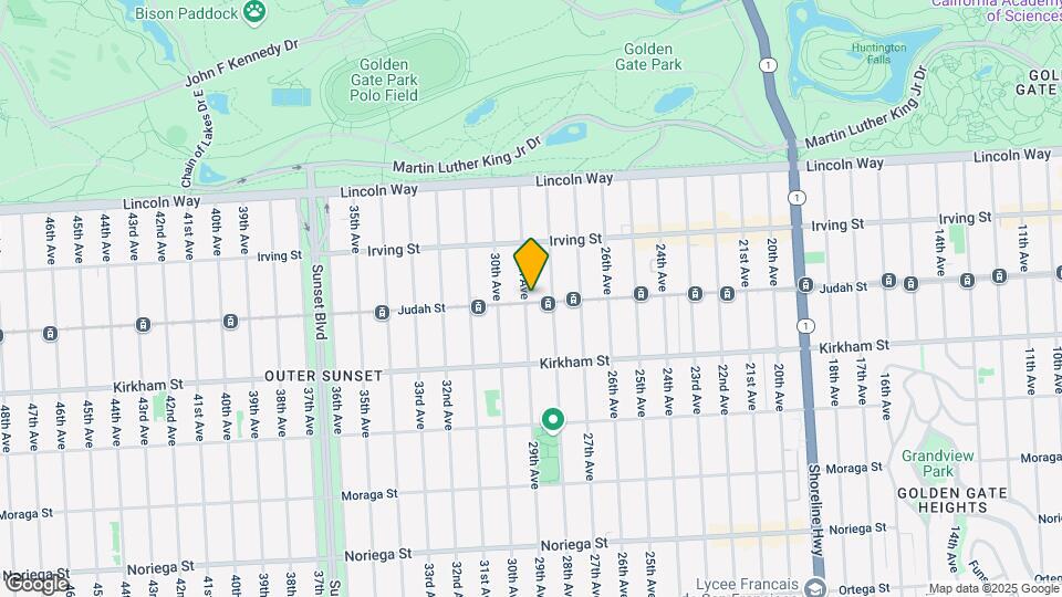 2350 Judah St Mapa y Detalles de la Ubicación
