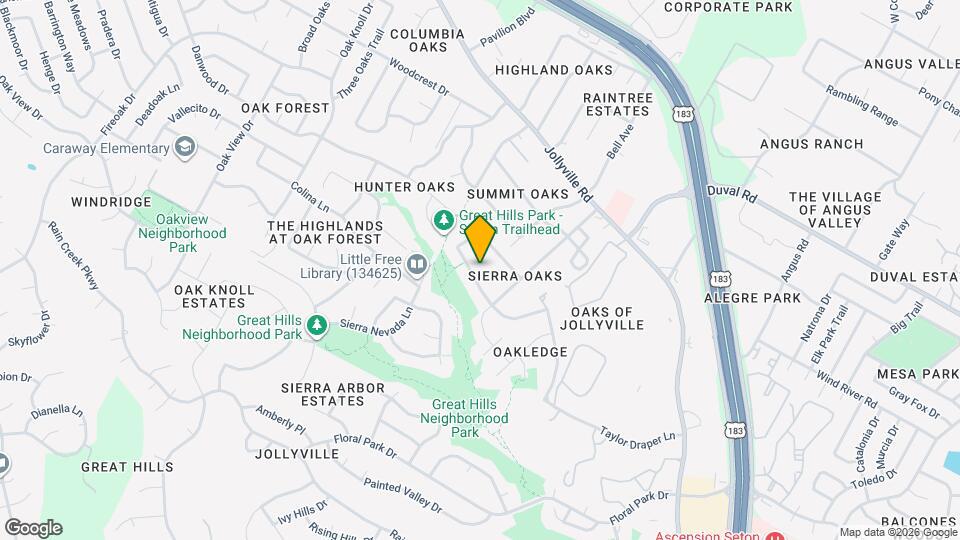 5824 Taylor Draper Cove Map and Location Details