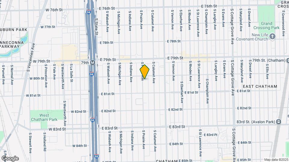 8017 S Prairie Ave Mapa y Detalles de la Ubicación