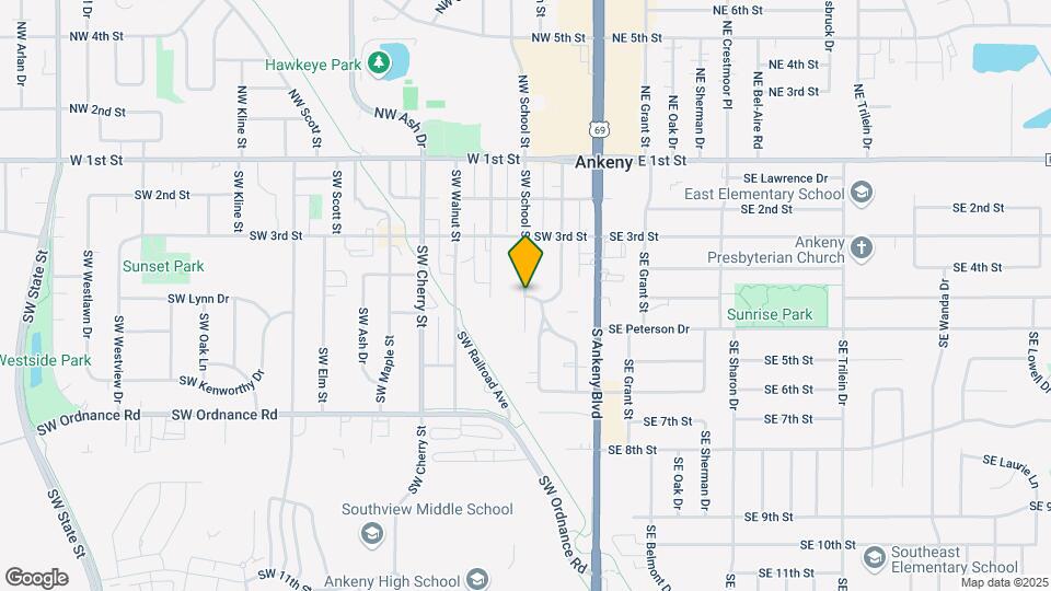 1204 SW Franklin Dr Map and Location Details