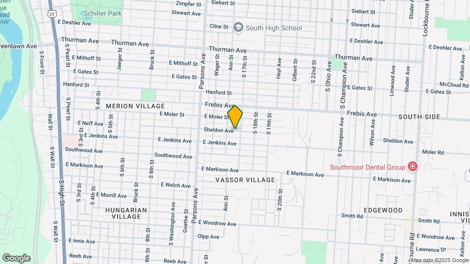 569 Sheldon Ave Map and Location Details