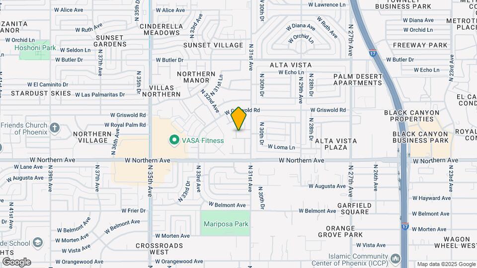 8059 N 31st Ln Map and Location Details