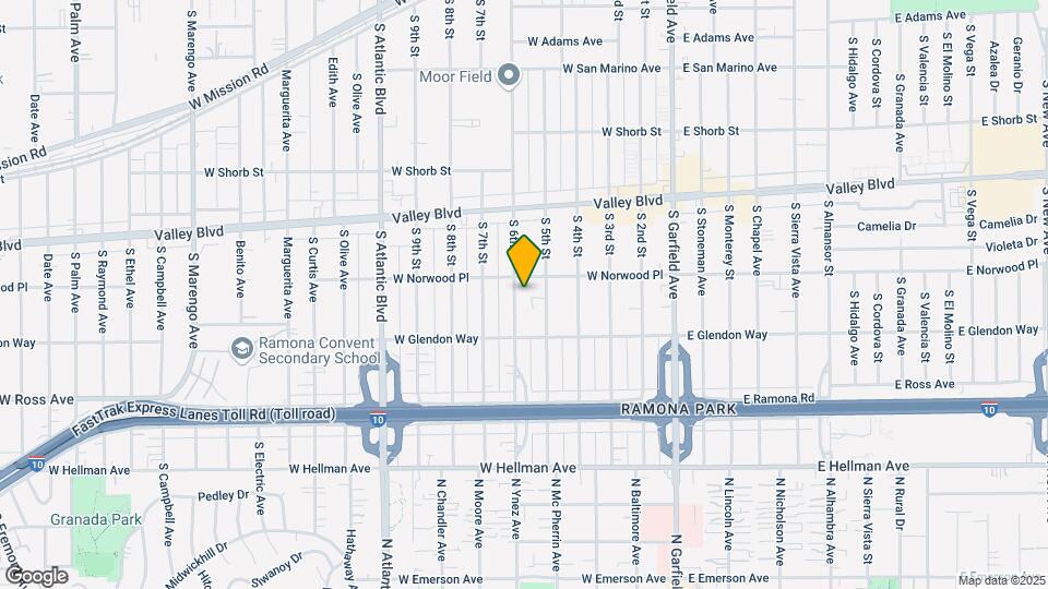 1614 S 6th St Map and Location Details