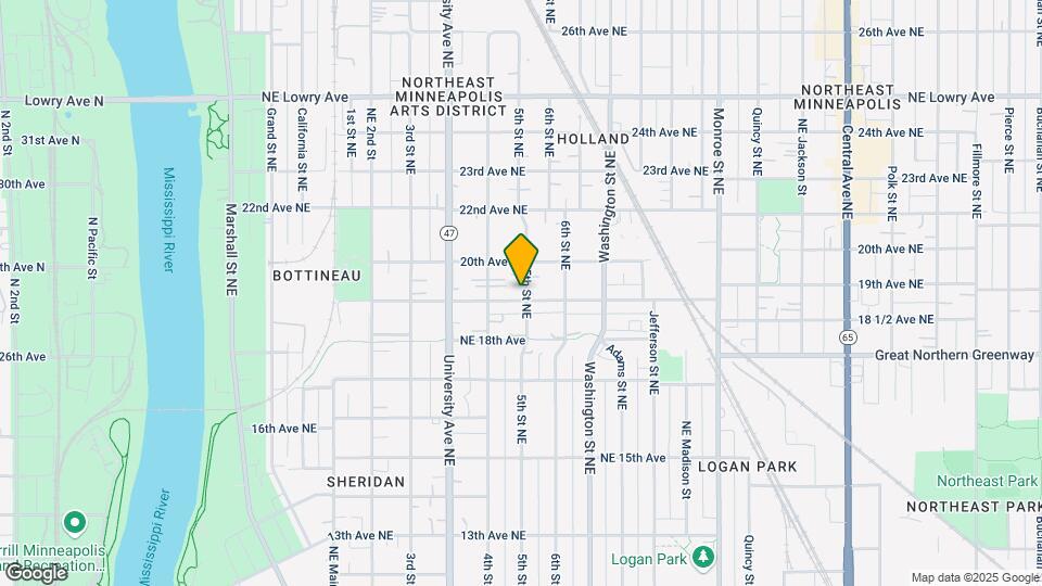 427 19th Ave NE, Unit 1 Map and Location Details