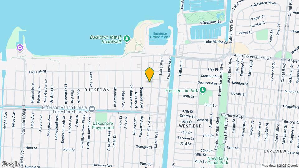 1610 Carrollton Ave Mapa y Detalles de la Ubicación
