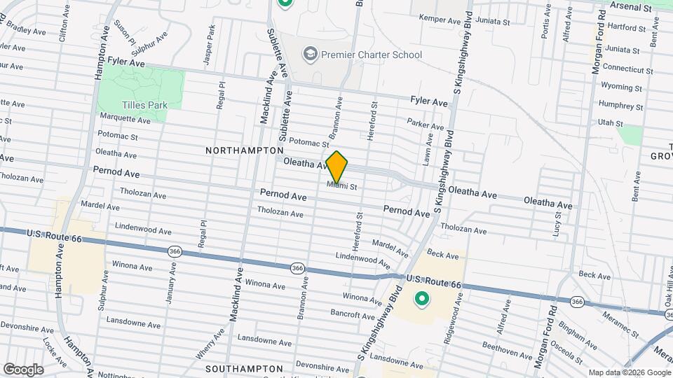 5046 Miami St Map and Location Details