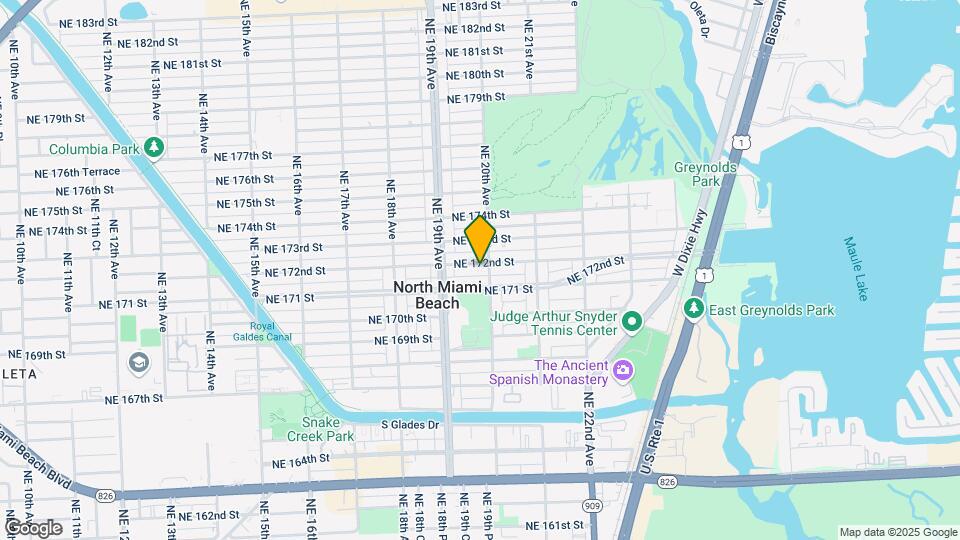 1982 NE 172nd St Map and Location Details