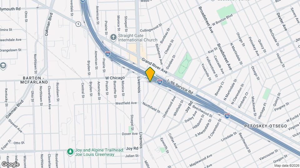 9446 Woodside St, Unit 1 Mapa y Detalles de la Ubicación