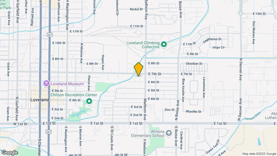 1249 E 6th St Map and Location Details