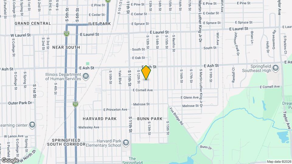 2155 S 13th St Map and Location Details