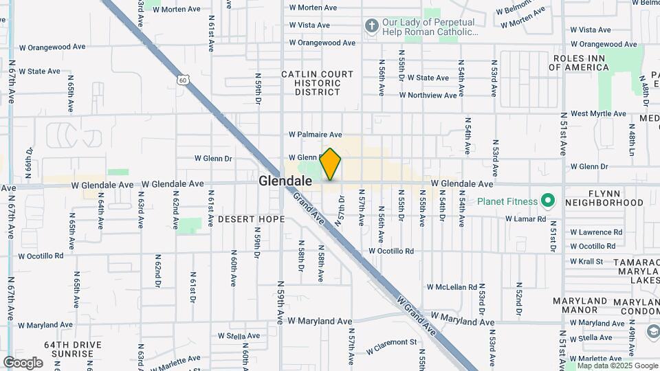 5747 W Glendale Ave Map and Location Details
