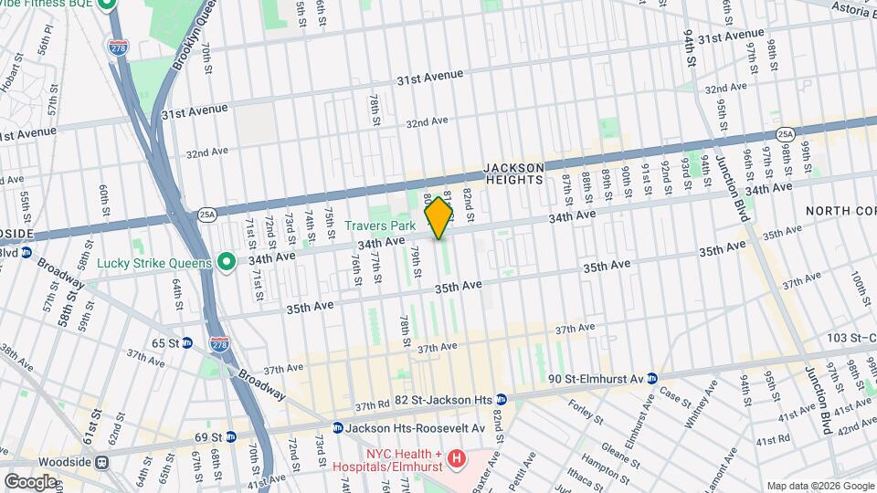 3413 80th St Map and Location Details