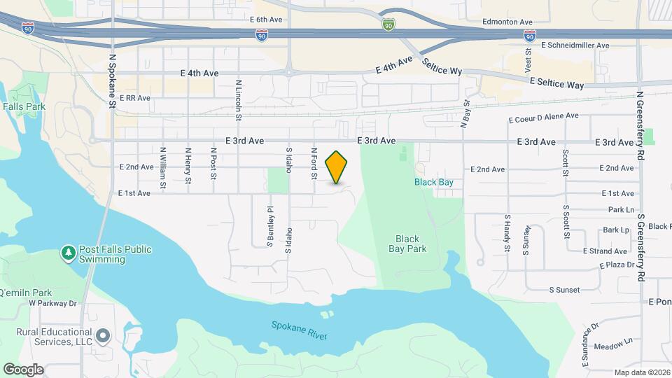 909 E 1st Ave Map and Location Details